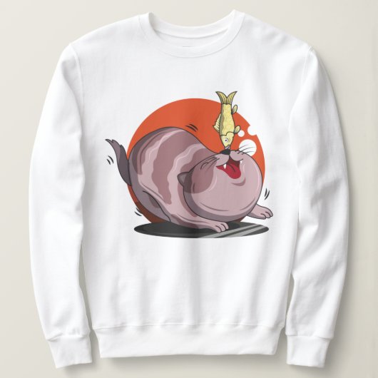 Cute Fat Cat Trui (Design voorkant)