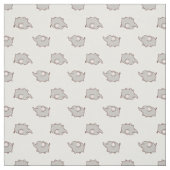 Cute Fat Elephant Pattern Stof (Swatch)
