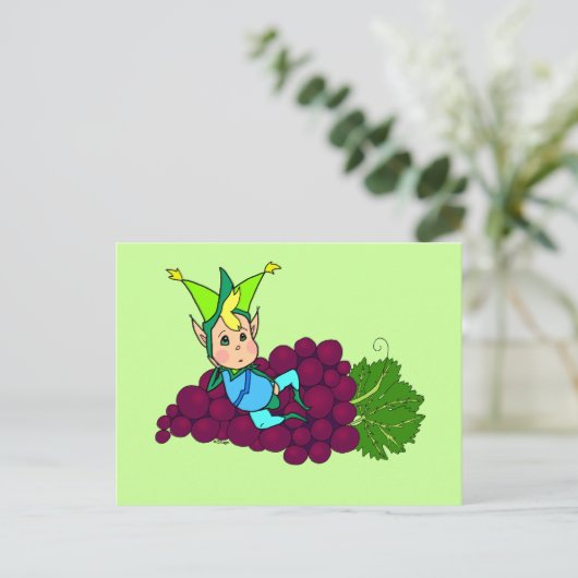 Cute fat goblin briefkaart (Staand voorkant)