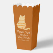 Cute Fat Orange Cat Baby Shower Bedankdoosjes (Voorkant)