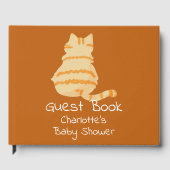 Cute Fat Orange Cat Baby Shower Gastenboek (Voorkant)