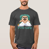 Cute Fat Pug T-Shirt (Voorkant)