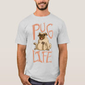 Cute Fat Pug T-shirt (Voorkant)