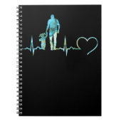 Cute Father Daughter Heartbeat Pap Child Bond Notitieboek (Voorkant)