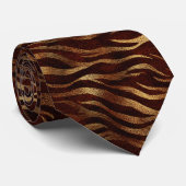 Cute Fathers Day Animal Print Stropdas (Opgerold)