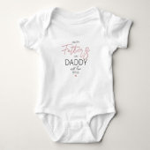 Cute Fathers Day Baby Bodysuit (Voorkant)