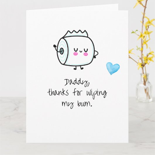 Cute father's day card from Baby1 Kaart (Gele Bloem)