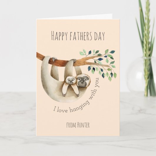 Cute Fathers Day Kaart (Voorkant)