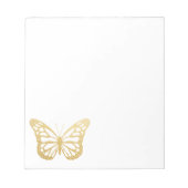 Cute Faux Gold Foil Butterfly Notitieblok (Voorkant)