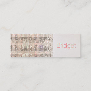 Cute Faux Sequins Beauty Mode Makeup Artist 2 Mini Visitekaartje