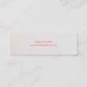 Cute Faux Sequins Beauty Mode Makeup Artist 2 Mini Visitekaartje (Achterkant)