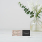 Cute Faux Sequins Beauty Mode Makeup Artist 3 Mini Visitekaartje (Staand voorkant)