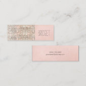 Cute Faux Sequins Beauty Mode Makeup Artist Mini Visitekaartje (Voorkant / Achterkant)