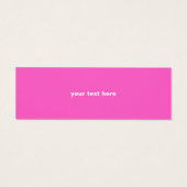 Cute Faux Silver Sequins Roze Tussenvoegsel Mini Visitekaartjes (Achterkant)