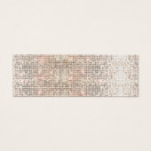 Cute Faux Silver Sequins Roze Tussenvoegsel Mini Visitekaartjes (Voorkant)