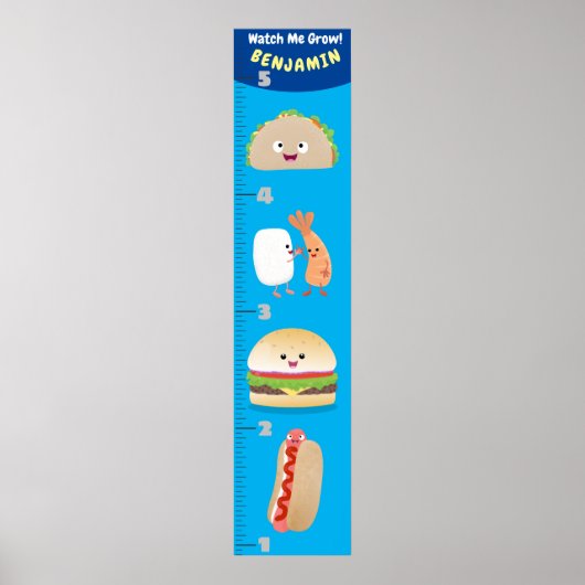 Cute favoriete cartoon-groeikaart poster (Voorkant)
