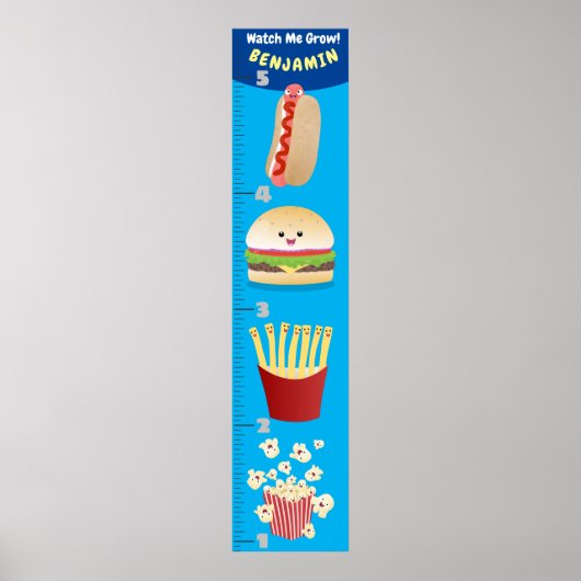 Cute favoriete cartoon-groeikaart poster (Voorkant)