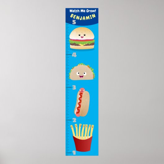 Cute favoriete cartoon-groeikaart poster (Voorkant)