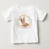 Cute Fawn 1st Birthday T shirt (Voorkant)