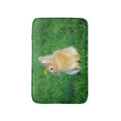 Cute Fawn Bunny Sitting in Grass Badmat (Voorkant Verticaal)