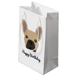 Cute Fawn/Cream French Bulldog Face Klein Cadeauzakje