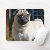 Cute Fawn Pug Mousepad Muismat (Met muis)