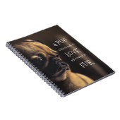Cute Fawn Pug Quote - Een Pug is een bundel Liefde Notitieboek (Rechterzijde)