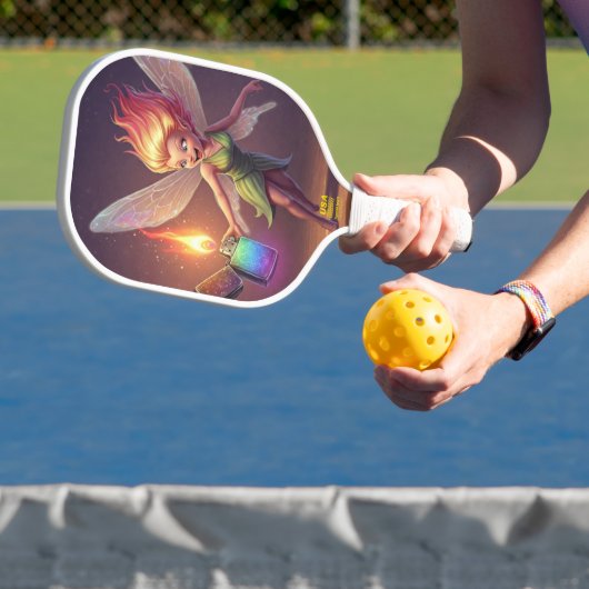 Cute Feeën Bruiloftsborrel Pickleball Paddle (Insitu)