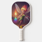 Cute Feeën Bruiloftsborrel Pickleball Paddle (Voorkant)