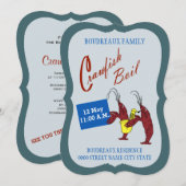 Cute Feel Crawfish Boil Kaart (Voorkant / Achterkant)