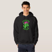 Cute Feeling Lucky C Shamrock St Patrick Day Hoodie (Voorkant volledig)