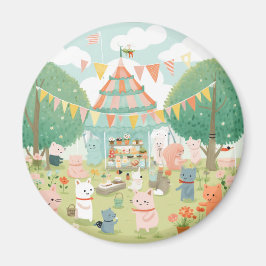 Cute feestthema. Verjaardag Magneet