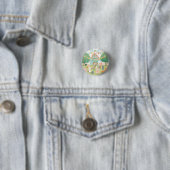 Cute feestthema. Verjaardag Ronde Button 3,2 Cm (In situ)