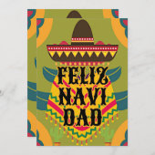 Cute feliz navidad christmas feestdagenkaart (Voorkant / Achterkant)