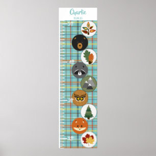 Cute Felt Woodland Animals Poster