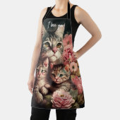 Cute Feminine Cat Lover's Schort voor Moederdag (Insitu)