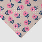 Cute Feminine Floral Pattern Tissuepapier (Detail)