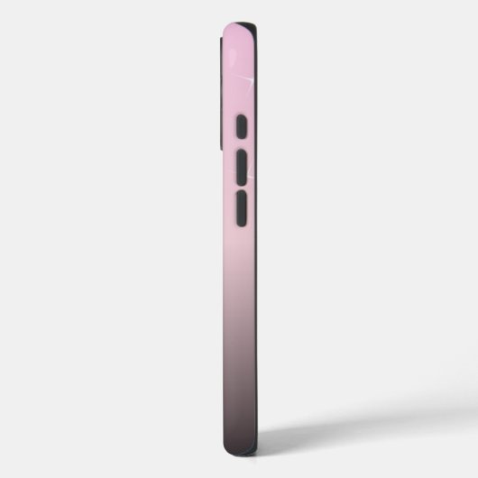 Cute Feminine Pink Black Ombre Personalized Case-Mate iPhone Case (Achterkant / Links)