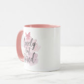 Cute Feminine Pink Bow Graphic Mok (Voorkant links)