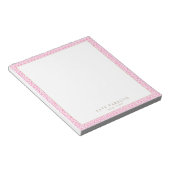 Cute Feminine Pink Lattice Pattern-laptop Notitieblok (Schuin)