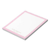 Cute Feminine Pink Lattice Pattern-laptop Notitieblok (Linkerzijde)