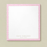 Cute Feminine Pink Lattice Pattern-laptop Notitieblok<br><div class="desc">Roze en witte achtergrond van het roosterpatroon.. Voor extra overeenkomende marketingmaterialen,  aangepast ontwerp of logo,  kunt u contact met mij opnemen op maurareed.designs@gmail.com en ik zal binnen 24 uur reageren. Voor verzending neemt de voorraad van de kaart en de prijsstelling direct contact op met Zazzle.</div>