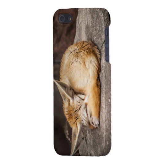 Cute Fennec Fox iPhone Hoesje (Achterkant Links)