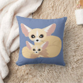 Cute Fennec Fox Ma en Baby Kussen (Deken)