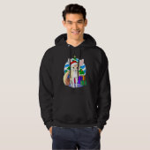 Cute Fennec Fox Santa Hat-kerstboomdecor Hoodie (Voorkant volledig)