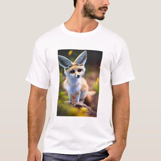 Cute Fennec fox T-shirt (Voorkant)