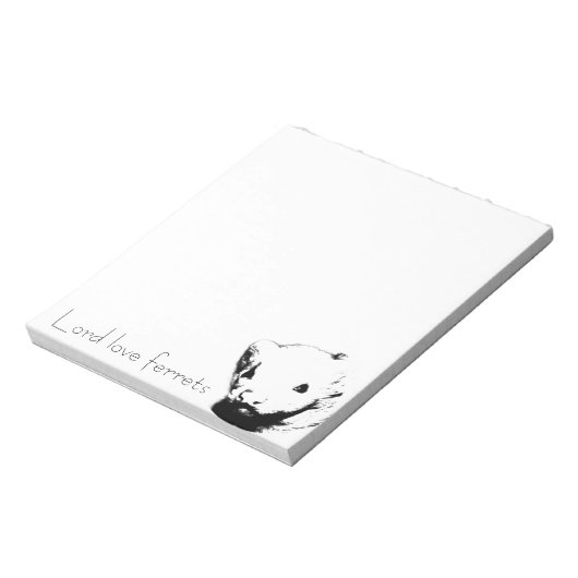 Cute Ferret Afbeelding Notitieblok (Linkerzijde)