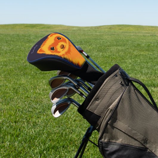 Cute ferret art ferret mam name golfheadcover (Insitu)