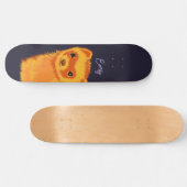 Cute ferret art ferret mam name persoonlijk skateboard (Horizontaal)