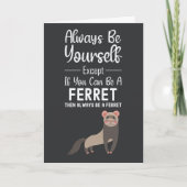 Cute Ferret Cards Pet Funny Animal Wildlife  Kaart (Voorkant)